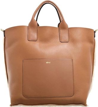 Abro Raquel Big Shopper - Dames - Shoppers - Bruin - ONE Size - Leer - Tassen