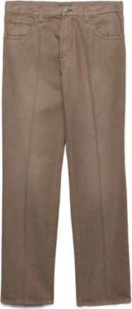 Prada Jeans con design a cinque tasche - Marrone