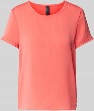 Marc Cain Blusenshirt mit Rundhalsausschnitt in Koralle, Größe 38