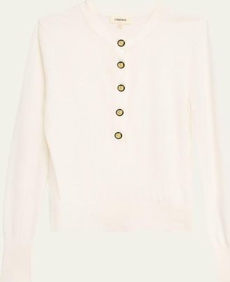 L'agence Ronda Knit Henley Top