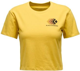 Black Diamond Faded Crop S/S Tee T-Shirt f&uuml;r Damen | gelb