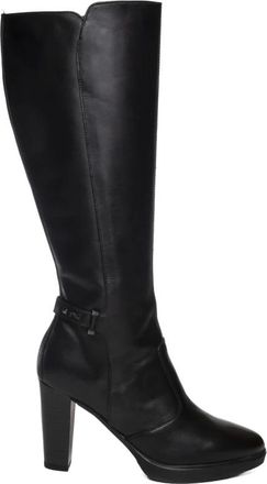 Nero Giardini Guanto Heeled Boots - Dames - Laarzen met Hak - Zwart - 38 EU - Leer - Schoenen