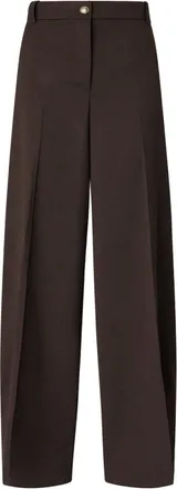 Pinko Pinko, Broeken, Dames, Bruin, M, Wide Broeken