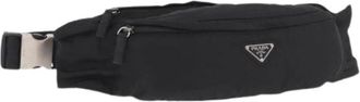 Prada Pre-owned Vintage Heuptas - Dames - Vintage Heuptassen - Zwart - ONE Size - Nylon - Vintage