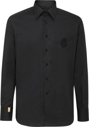 Billionaire Boys Club Overhemden, Heren, Zwart, S, Katoen, Shirt Silver Cut LS