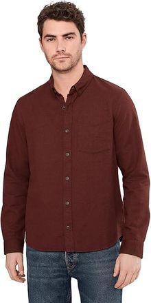 L.L.Bean Signature Donegal Woven Long Sleeve Shirt Mens Clothing Currant : 3XL, Cotton/Twill