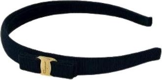 Ferragamo Pre-owned Vara Haarband - Dames - Vintage Accessoires - Blauw - ONE Size - Vintage