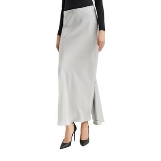 Pinko Pinko, Dames, Rokken, Grijs, Maat: XS Satijn