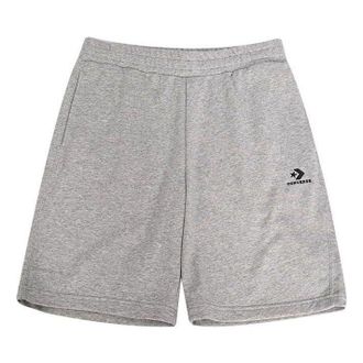Converse Go-To Embroidered Star Chevron Standard-Fit Fleece Short Asia Sizing Grey 10023875-A02