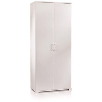 Terraneo Mueble Con Doble Puerta Y Cuatro Estantes Regulables, Puertas Blancas