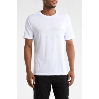 Rvca Logo Sport T-Shirt in White at Nordstrom Rack, Size X-Large