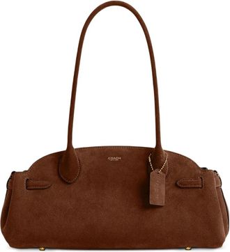 Coach Empire Carryall suede shoulder bag - women - Suede - One Size - Brown