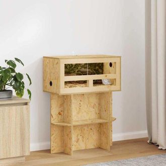 vidaXL vidaXL Terrario Marrone 60 x 30 x 30 cm OSB