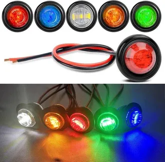 OEM Juego De 10 Luces De Navegaci&oacute;n Led Impermeables De 12 V - Rojo/&aacute;mbar/azul/verde/blanco, Clase Energ&eacute;tica E