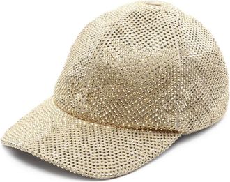 Prada Cappello da baseball con logo a triangolo anni 2020 - Oro