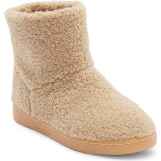 J/Slides Honor Faux Shearling Boot in Natural at Nordstrom Rack, Size 6.5