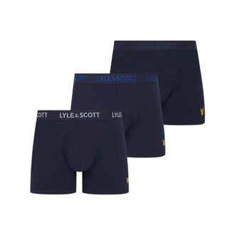 Lyle & Scott Barclay-boxershorts voor heren (set van 3) (Blauw)