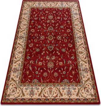 RugsX Rugsx - Alfombra De Lana Omega Aries Flores Rojo Rub&iacute; Red 135x200 Cm