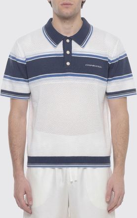 Casablanca Polo in cotone e lana con logo Casablanca