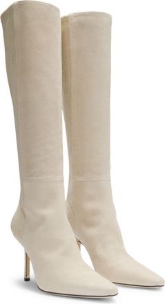 BOSS Knee boots in leather and suede