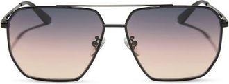 DIFF Eyewear Berkely 59mm Gradient Navigator Sunglasses in Twilight Gradient at Nordstrom