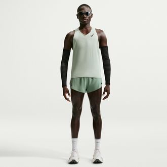 Nike Mens AeroSwift Dri-FIT ADV 2 Brief-Lined Running Shorts in Green | FN3349-006