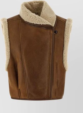Isabel Marant textured sleeveless jacket alime style