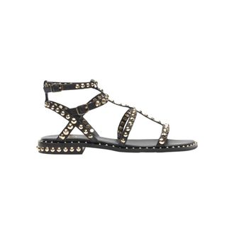 Ash Flat Sandals, female, Black, Size: 7 US Precious Soft Brasil Sandal