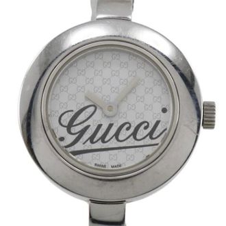 Gucci Pre-owned Watches, female, Gray, Size: ONE SIZE Pre-owned Stainless Steel Watch
