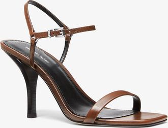 Michael Kors Selina Burnished Leather Sandal