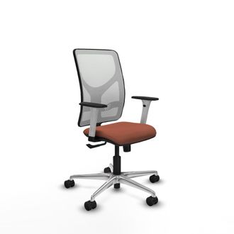 Piqueras y Crespo Silla De Oficina Piqueras Y Crespo Motilla Blanco Malla Aluminio