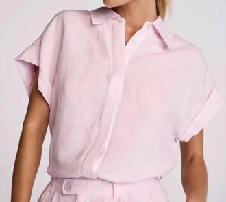 Sundays Kai Button Up Shirt In Lavender Fog