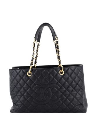 Chanel Grand Shopping Quilted Caviar XL tote bag - women - Calf Leather - One Size - Black