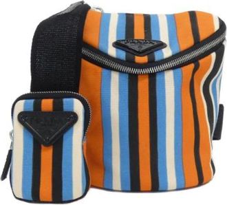 Prada Pre-owned Canapa Baiadera Borsa a Spalla - - Pre-owned - Donna - Multicolore - ONE SIZE