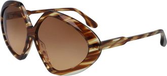 Victoria Beckham Stijlvolle Zonnebril - Dames - Zonnebrillen - Veelkleurig - 64 MM - Accessoires