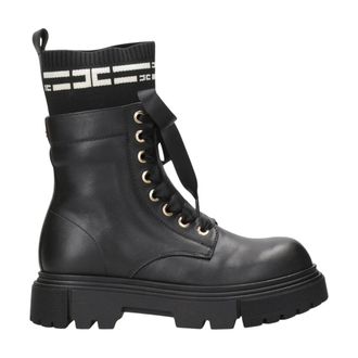 Elisabetta Franchi Botas con cordones - Shoes - Mujer - Negro - 38 EU