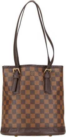 Louis Vuitton Brown Pvc Leather Shoulder Bag Tote Bag (Pre-Owned)