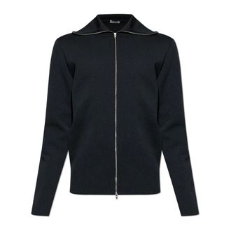 Jil Sander Zip-throughs, male, Black, Size: M Turtleneck Sweatshirt