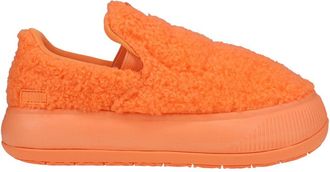 Puma Womens Suede Mayu Slip-On Platform Sneakers Shoes Casual - Orange, Orange, 4.5 UK