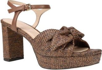 Pelle Moda Penni Ankle Strap Platform Sandal in Chocolate at Nordstrom, Size 7.5