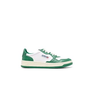 Autry Green Leather Low-Top Sneaker