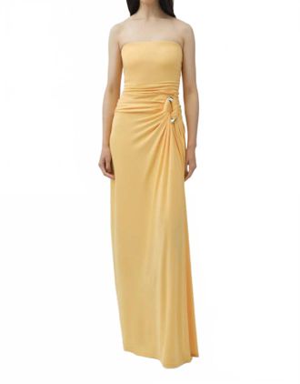 SIMKHAI Emma Bustier Gown In Yellow