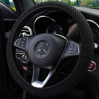 OEM Funda Universal Para Volante De Coche, Funda El&aacute;stica Transpirable Y C&oacute;moda Para Volante De Coche, Protector De Volante Para Volantes De 37-39 Cm, Acc