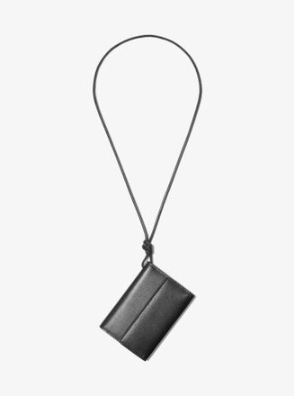 Michael Kors Leather Card Holder Necklace
