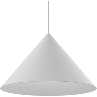 Lumicom Pinocchio Sospensione, 1X E27, max 42W, metallo, bianco opaco, D.50cm - Lumicom