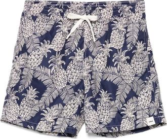 Altea Costume da bagno con stampa Ananas - Blu