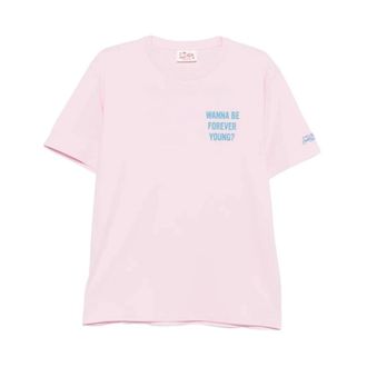 MC2 Saint Barth T-Shirts, male, Pink, Size: M Forever Young T-Shirt
