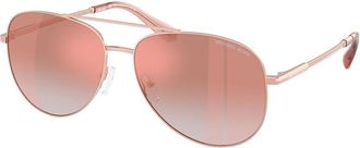 Michael Kors MK1172 PERLEDO 11086F Womens Sunglasses Gold Size 58