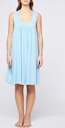 Papinelle Sleepwear Kate Pleated Stretch Modal Nightgown in Blue Bell at Nordstrom, Size X-Large