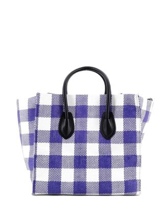 Celine Phantom Bag Woven Gingham Medium satchel - Blue